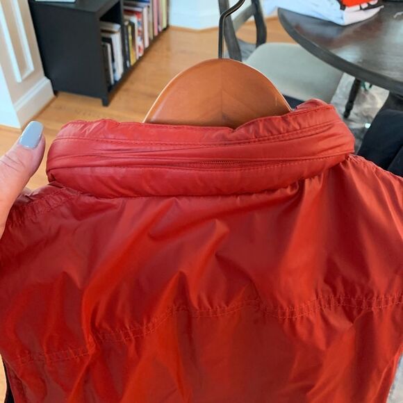 Vintage Ralph Lauren Red Solid Nylon Vest sz S EUC - Picture 5 of 6